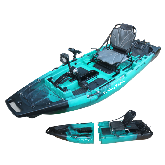 Fishing Kayak Pedal Drive - Kayak Modular Baru 2025 9.5ft dengan