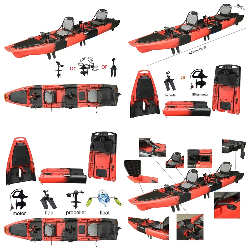 Fishing Kayak Pedal Drive - Kayak Pedal Drive Tandem 3 Bagian