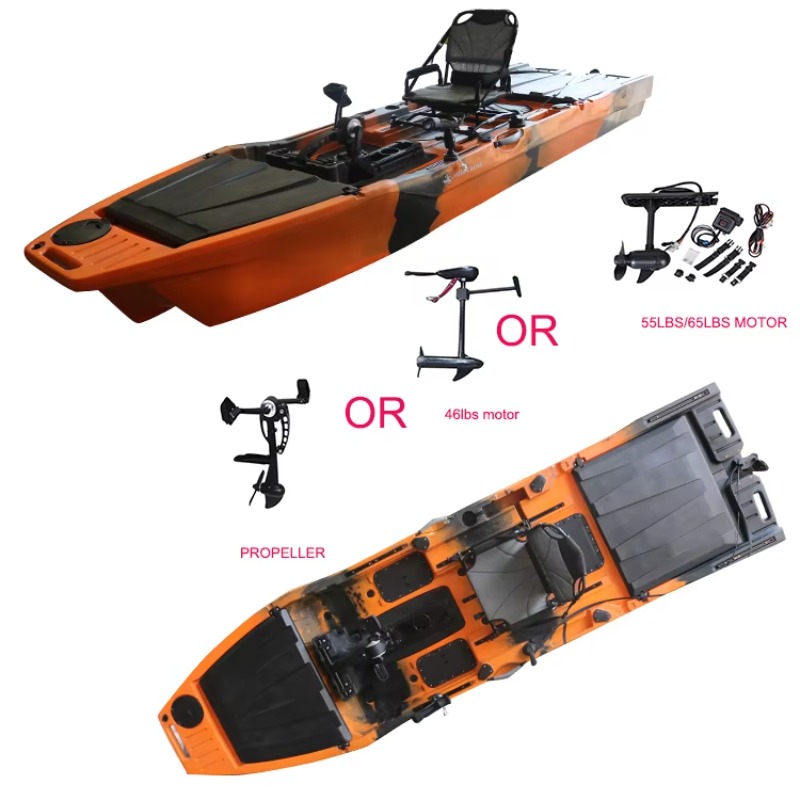 Fishing Kayak Trolling Motor - Kayak Tunggal Vicking 12.6FT dengan Pedal