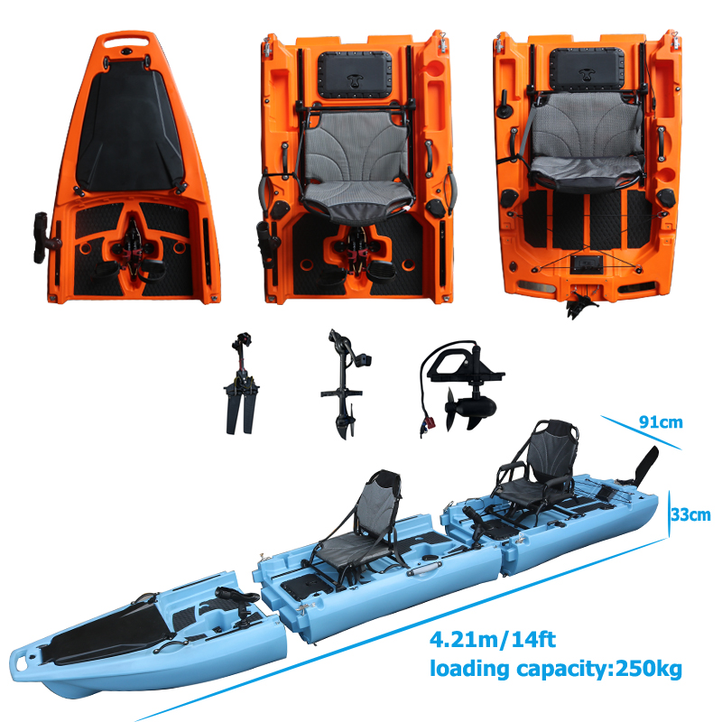 Fishing Kayak Seat - Kayak Pedal Lepas Pasang 14 Kaki
