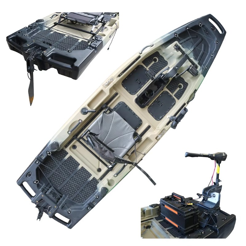 Fishing Kayak Pedal Drive - 1 Unit Kano Laut Bermotor HDPE/PE