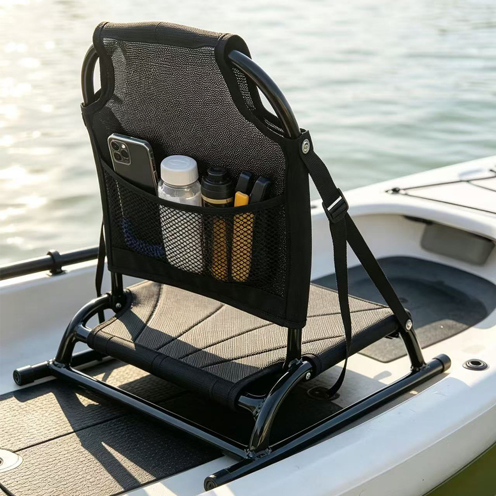 Fishing Kayak Paddle - Bantalan Kursi Sandaran Punggung Portabel Aluminium
