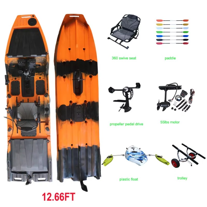 Kayak Tunggal Vicking 12.6FT d - Fishing Kayak Trolling Motor ulasan dan harga
