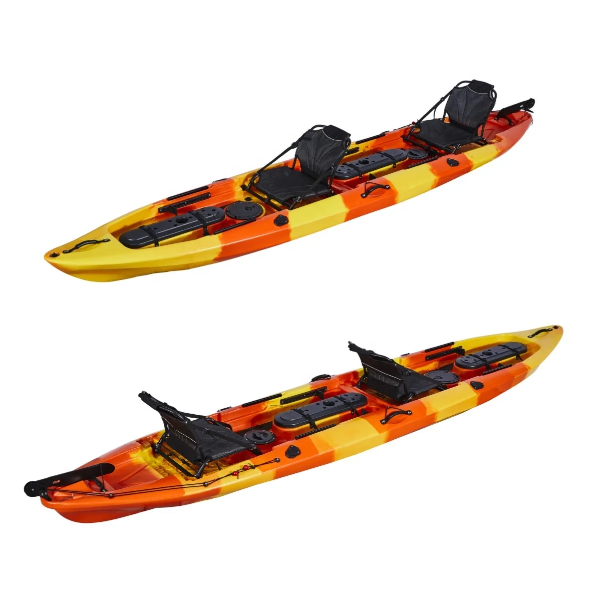 Grosir 2 orang Kayak plastik u - Fishing Kayak Paddle ulasan dan harga