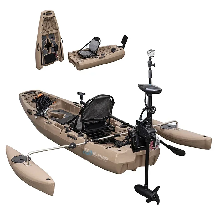 Perahu Lipat Plastik 9.5ft unt - Fishing Kayak Pedal Drive ulasan dan harga