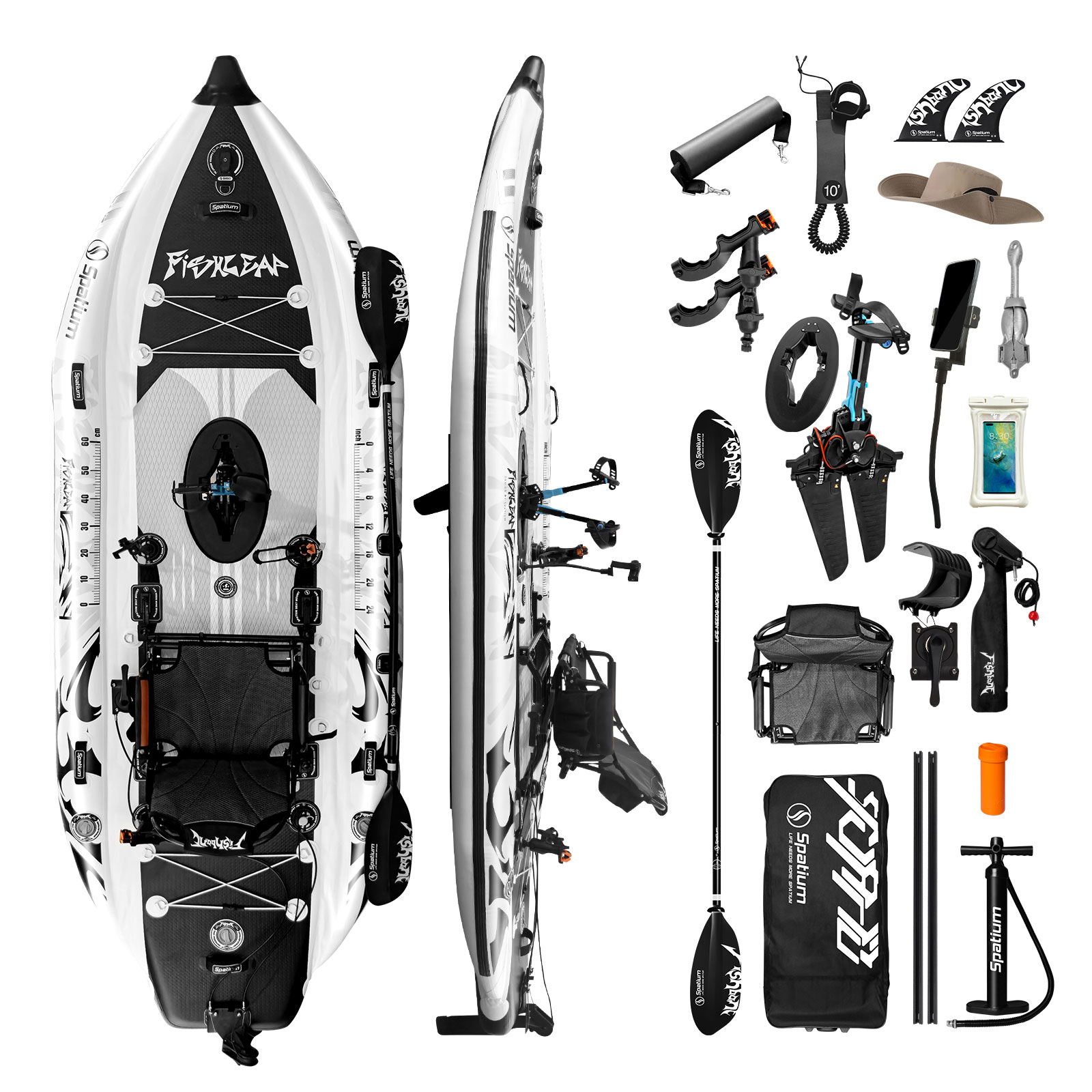 Kayak Tiup Spatium 11.5ft deng - Fishing Kayak Pedal Drive ulasan dan harga
