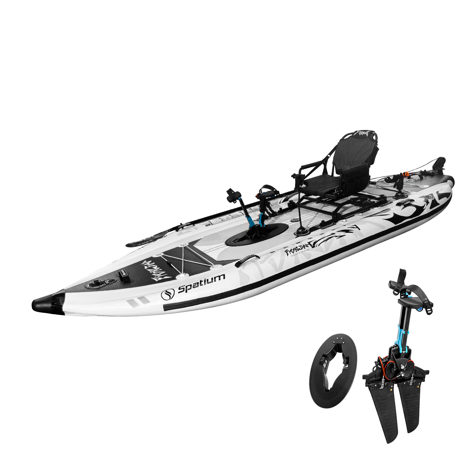 Kayak Tiup Spatium 11.5ft deng - Fishing Kayak Pedal Drive ulasan dan harga