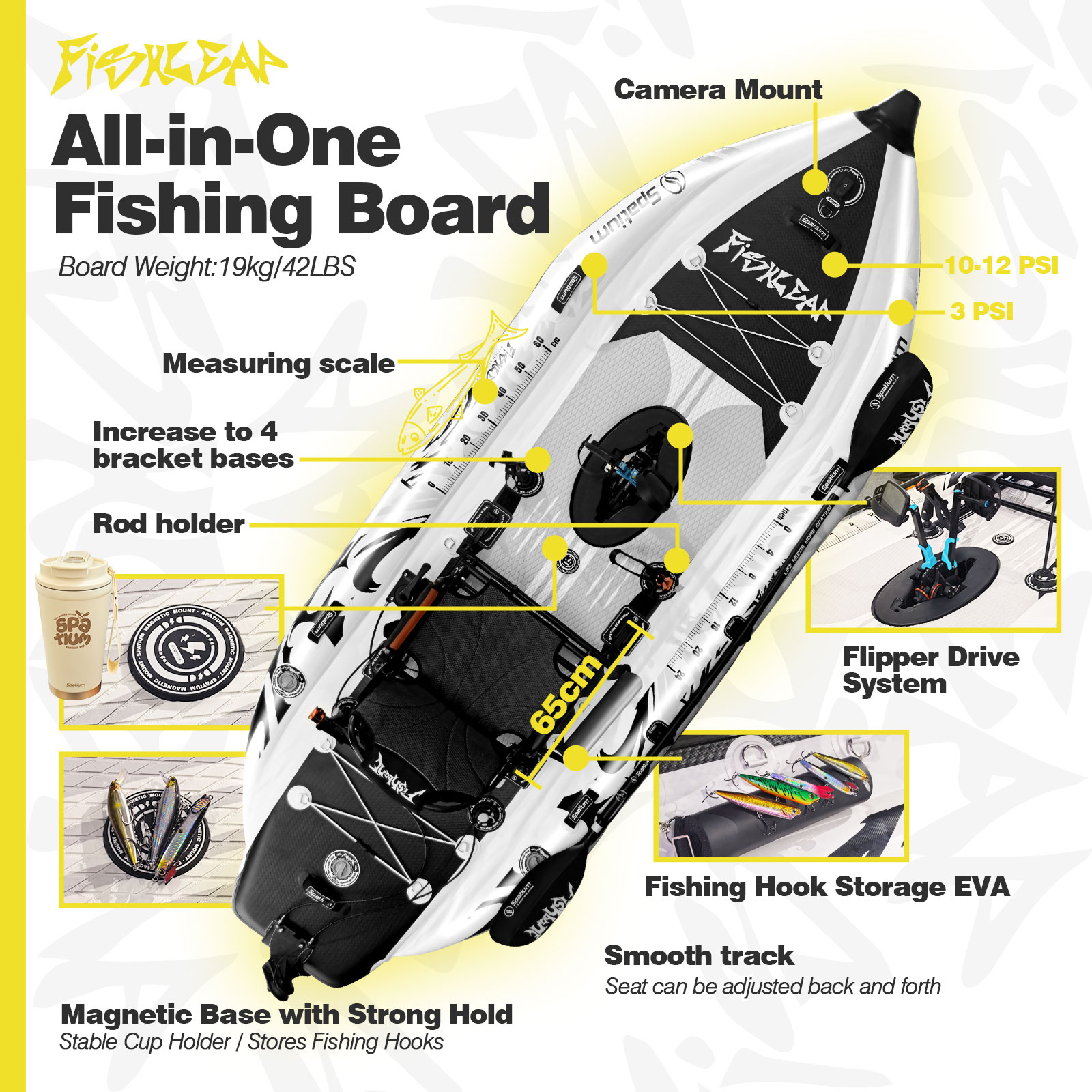 Kayak Tiup Spatium 11.5ft deng - Fishing Kayak Pedal Drive ulasan dan harga