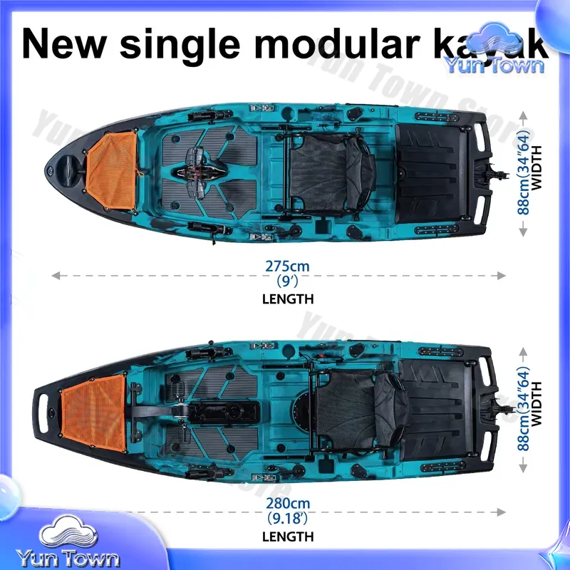 Kayak Modular 9.5ft Sit On Top - Fishing Kayak Pedal Drive ulasan dan harga