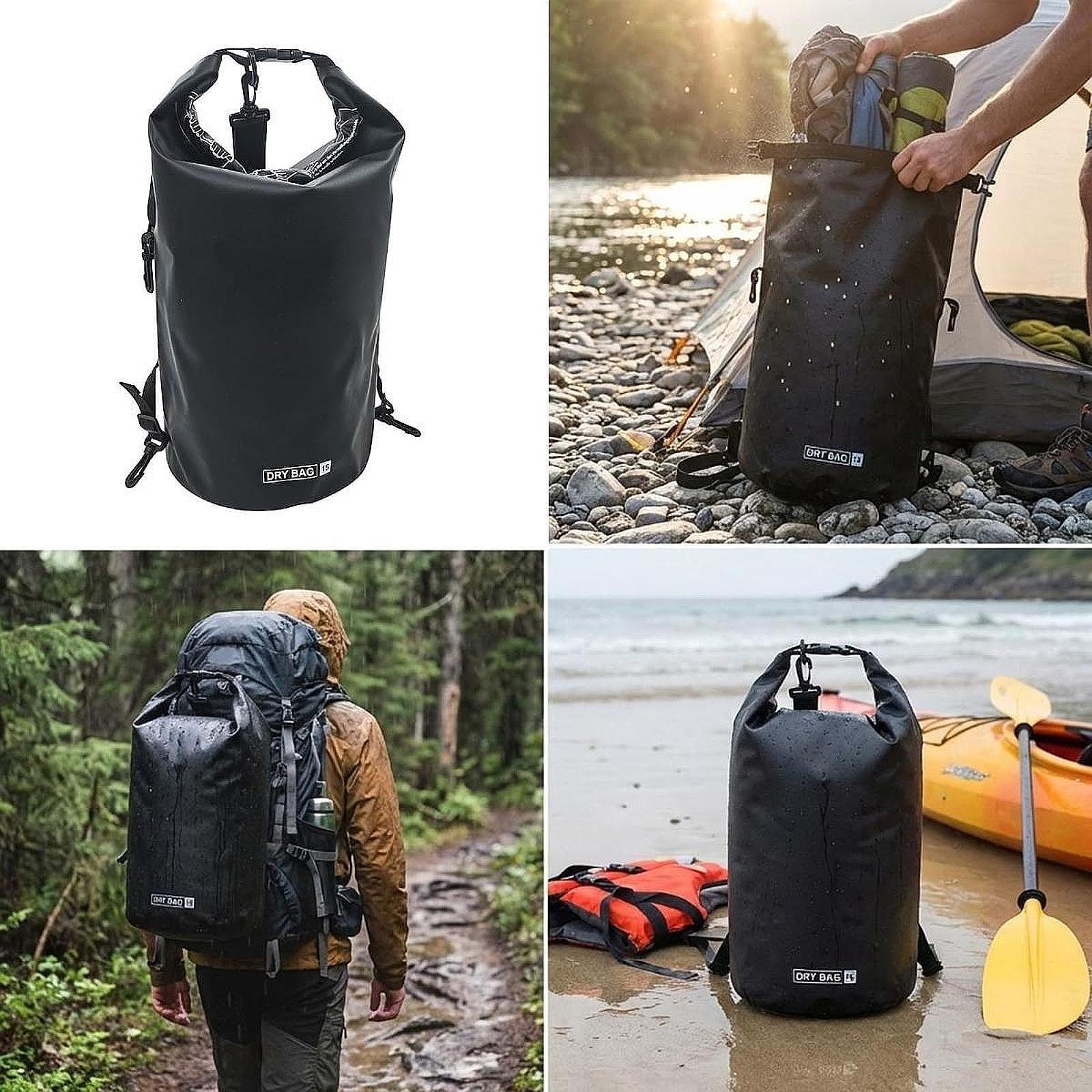 Tas Kering Tahan Air dengan Ta - Fishing Kayak Storage Bag ulasan dan harga